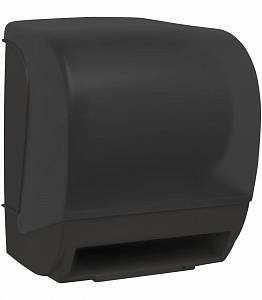 Пластиковый автоматический диспенсер для рулонных полотенец Nofer 04004.2.BK черный фото на сайте Сантехбум