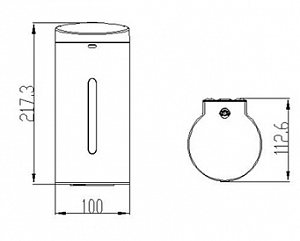 Автоматический дозатор жидкого мыла Ksitex M-650S глянцевый фото на сайте Сантехбум