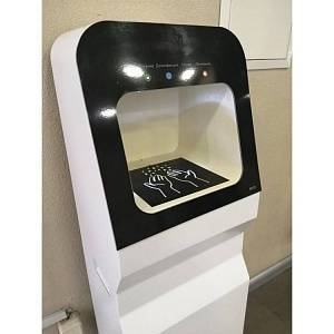 Автоматический напольный дезинфектор INTACO для бесконтактной обработки рук антисептиком фото на сайте Сантехбум