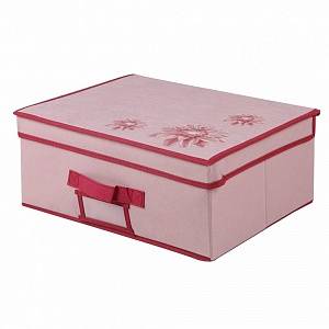Короб для хранения "Хризантема", Д400 Ш300 В160, розовый, бордовый, UC-80 фото на сайте Сантехбум