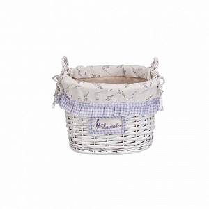 Корзина бельевая с ручками "Лаванда", Д290 Ш200 В220, белый, EW-24 S фото на сайте Сантехбум