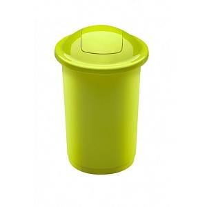 Мусорный бак пластиковый для раздельного сбора мусора с плавающей крышкой TOP BIN фото на сайте Сантехбум