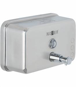 Дозатор для жидкого мыла горизонтальный inox Nofer 03042.S фото на сайте Сантехбум
