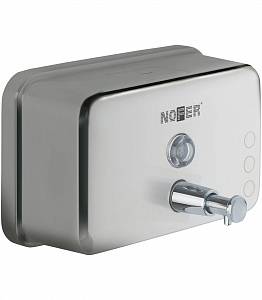 Дозатор для жидкого мыла горизонтальный inox Nofer 03042.B фото на сайте Сантехбум